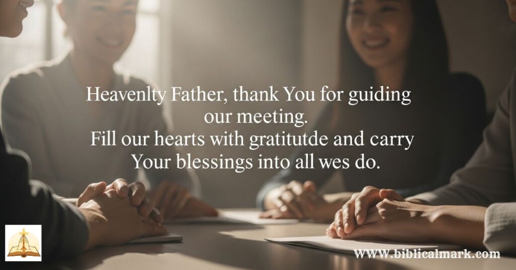 30+ Powerful Closing Prayer for Meeting 3