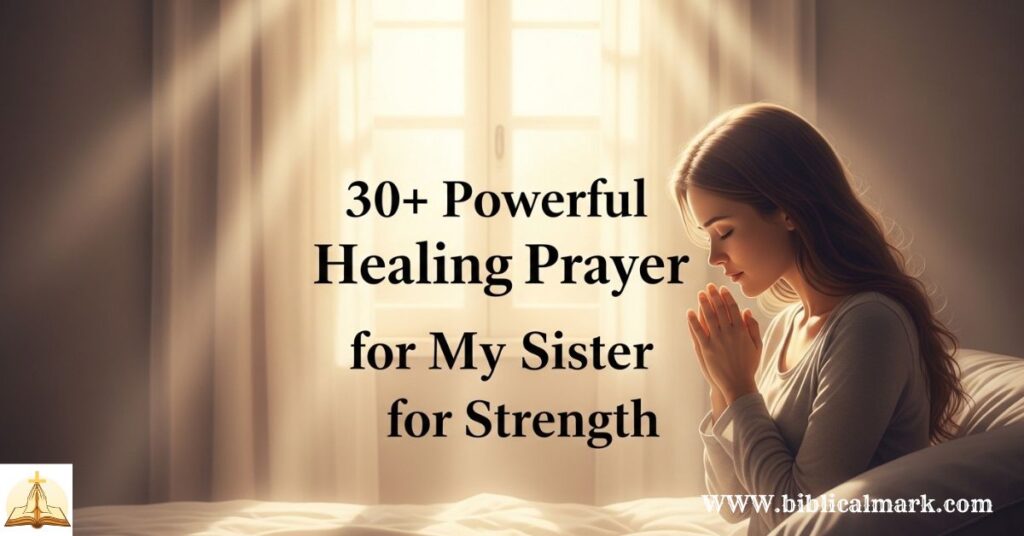 30+ Powerful Healing Prayer for My Sister for Strength