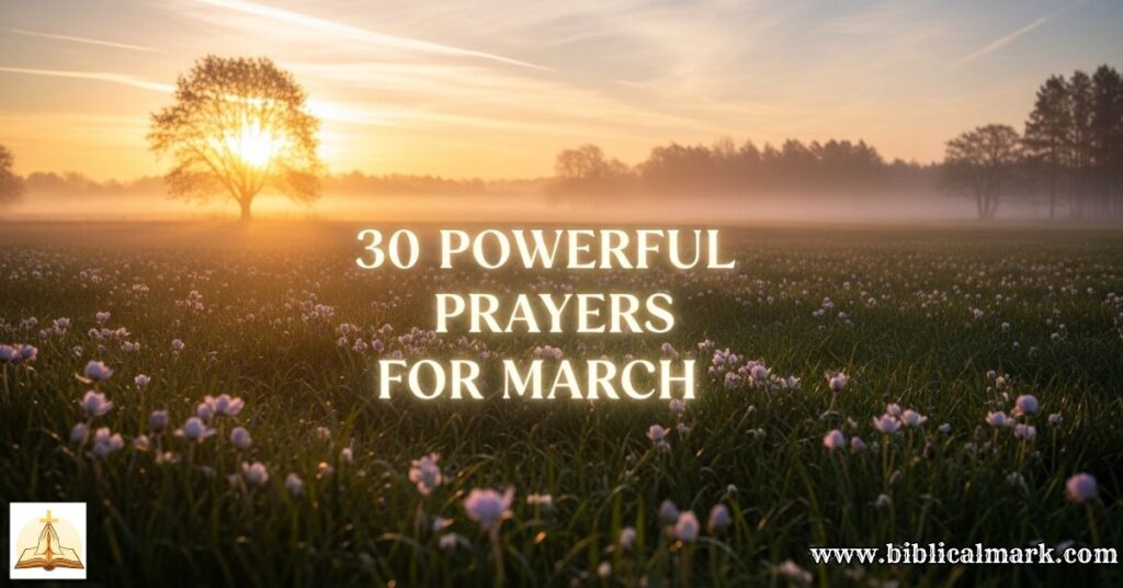 30 Powerful Prayers For March