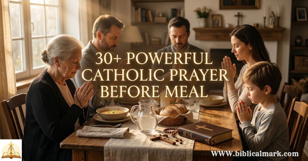 30+ Powerful Catholic Prayer Before Meal
