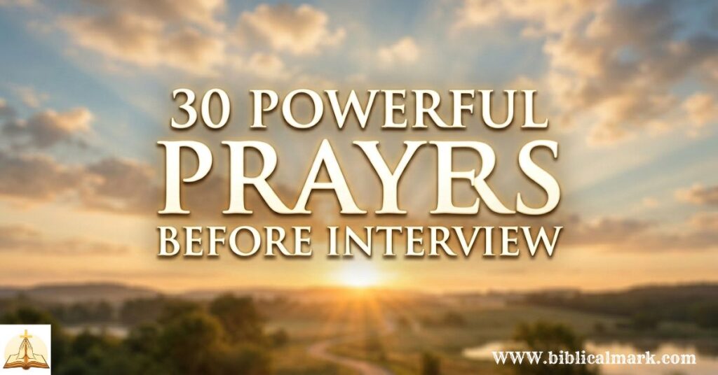 30 Powerful Prayer Before Interview