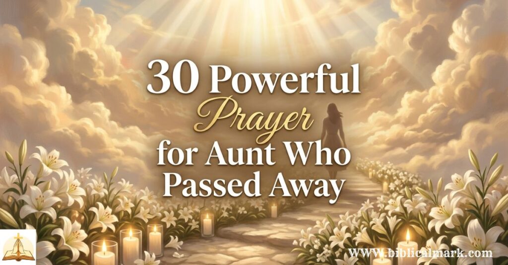 30 Powerful Prayer for Aunt Who Passed Away