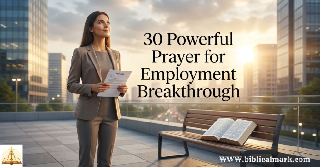 30 Powerful Prayer for Employment Breakthrough