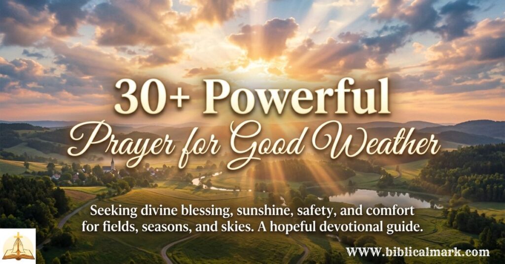 30+ Powerful Prayer for Good Weather