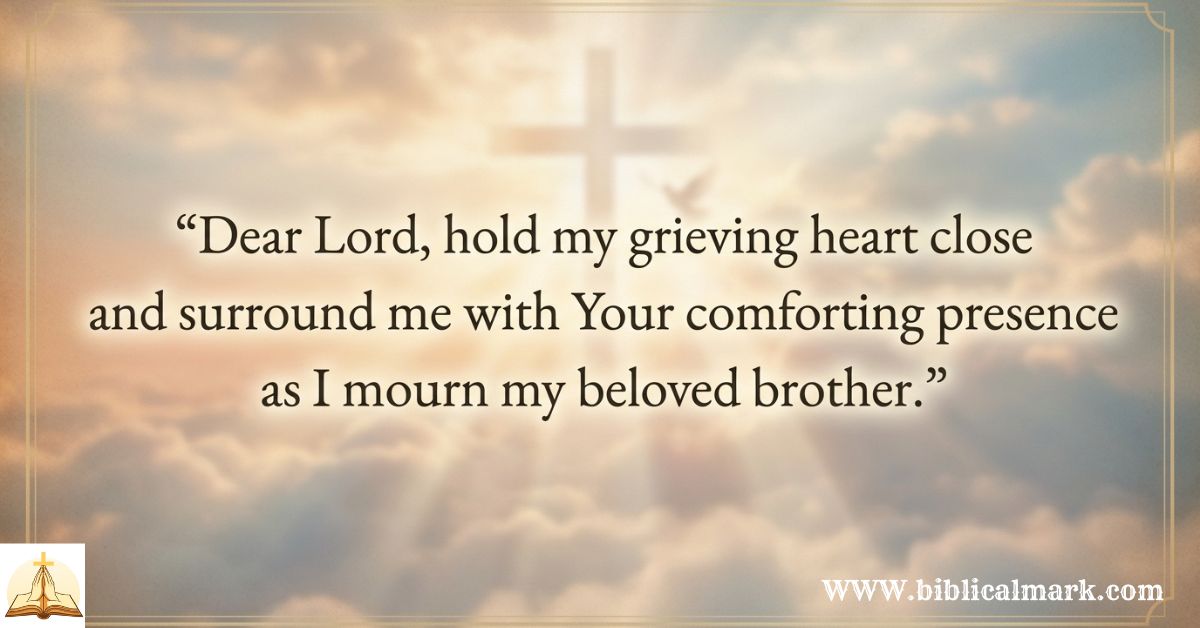 30+ Powerful Prayer for Loss of Brother - Biblical Mark