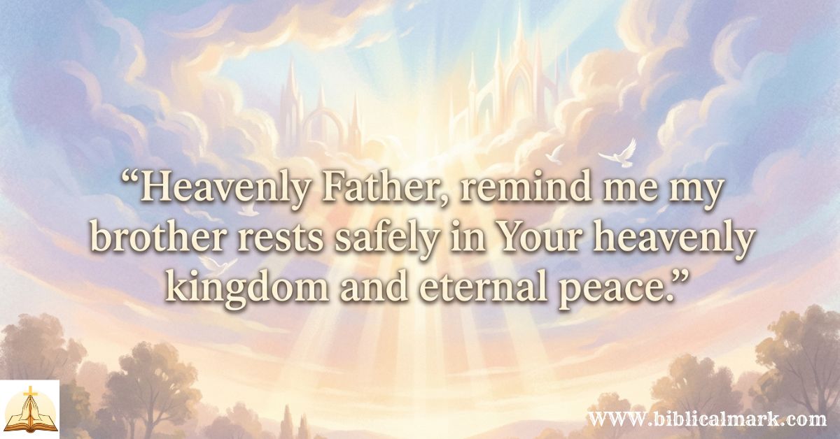 30+ Powerful Prayer for Loss of Brother - Biblical Mark