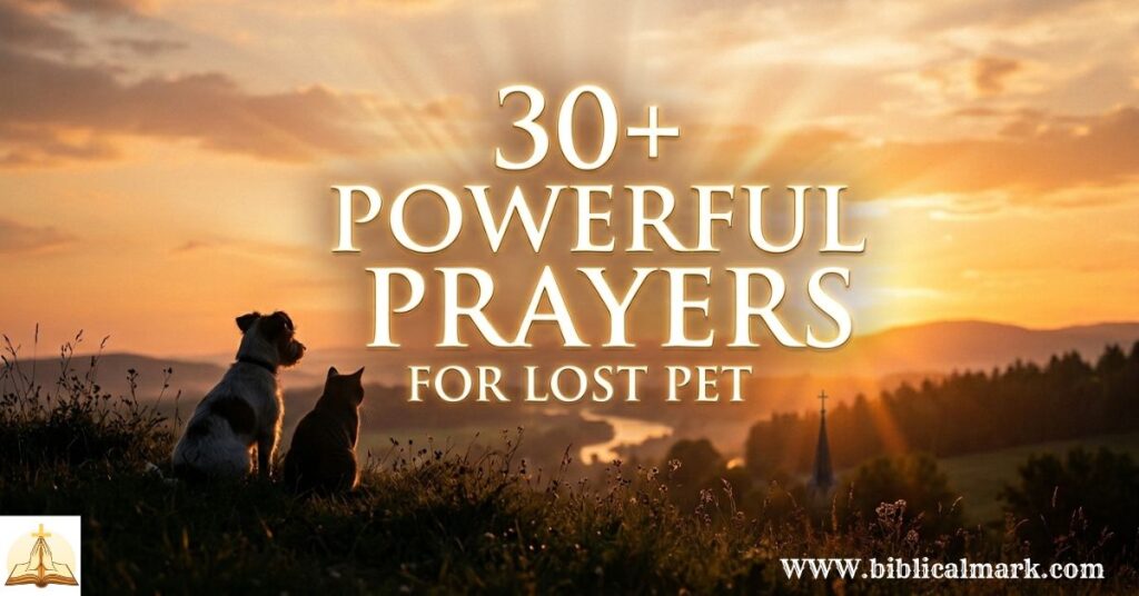 30+ Powerful Prayer for Lost Pet