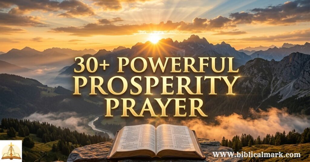 30+ Powerful Prosperity Prayer