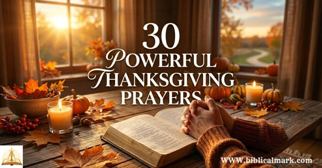 30 Powerful Thanksgiving Prayers