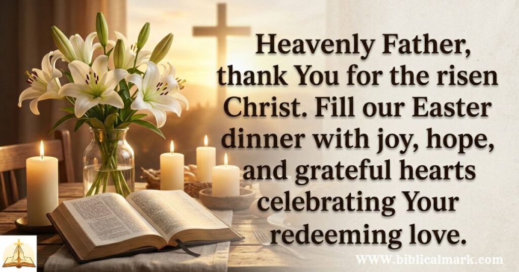 30 Powerful Easter Dinner Blessing and Prayers 1
