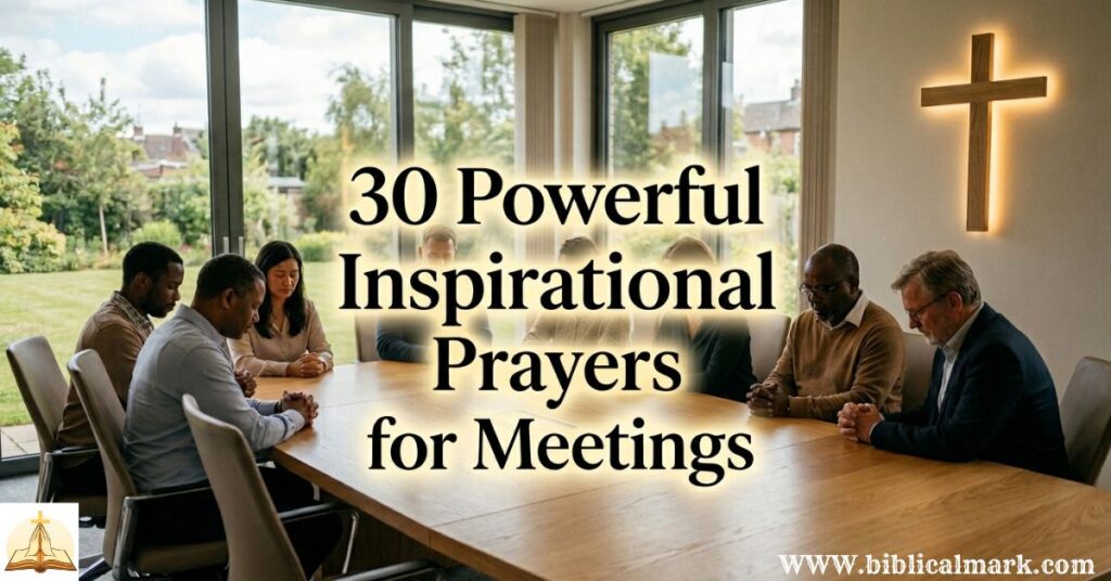 30 Powerful Inspirational Prayers for Meetings