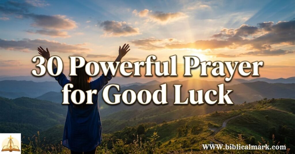 30 Powerful Prayer for Good Luck