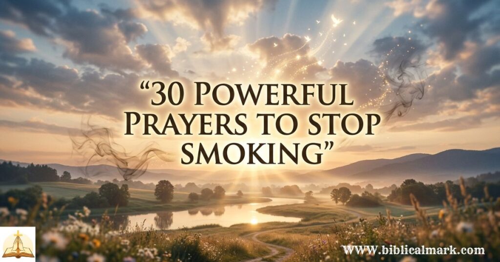 30 Powerful Prayer to Stop Smoking