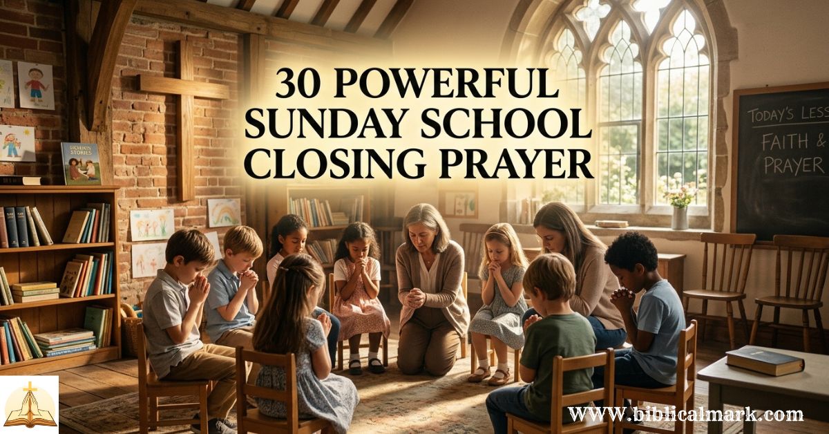 30 Powerful Sunday School Closing Prayer