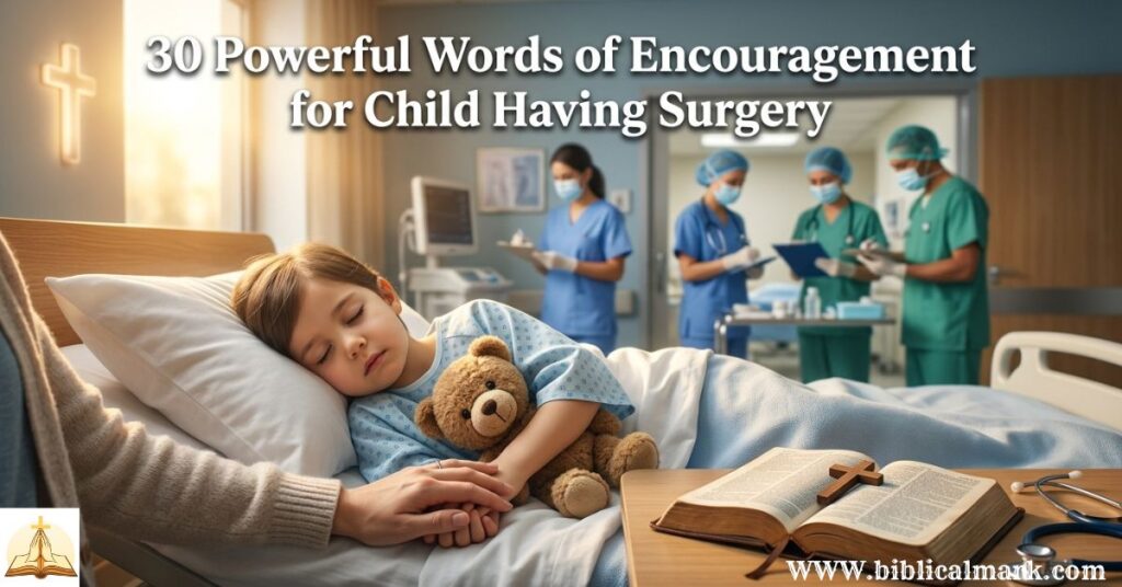 30 Powerful Words of Encouragement for Child Having Surgery
