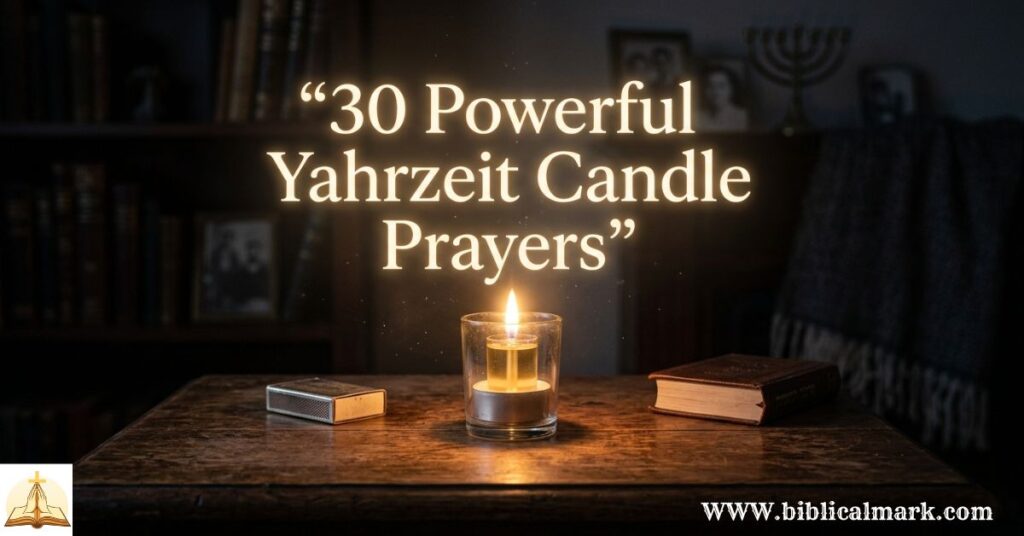30 Powerful Yahrzeit Candle Prayer