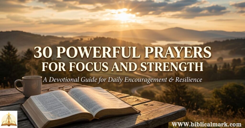 30 Powerful Prayers for Focus and Strength