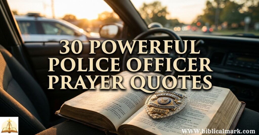 30 Powerful Police Officer Prayer Quotes