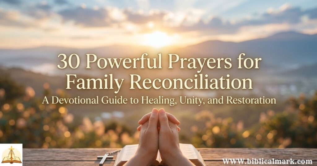 30 Powerful Prayers for Family Reconciliation