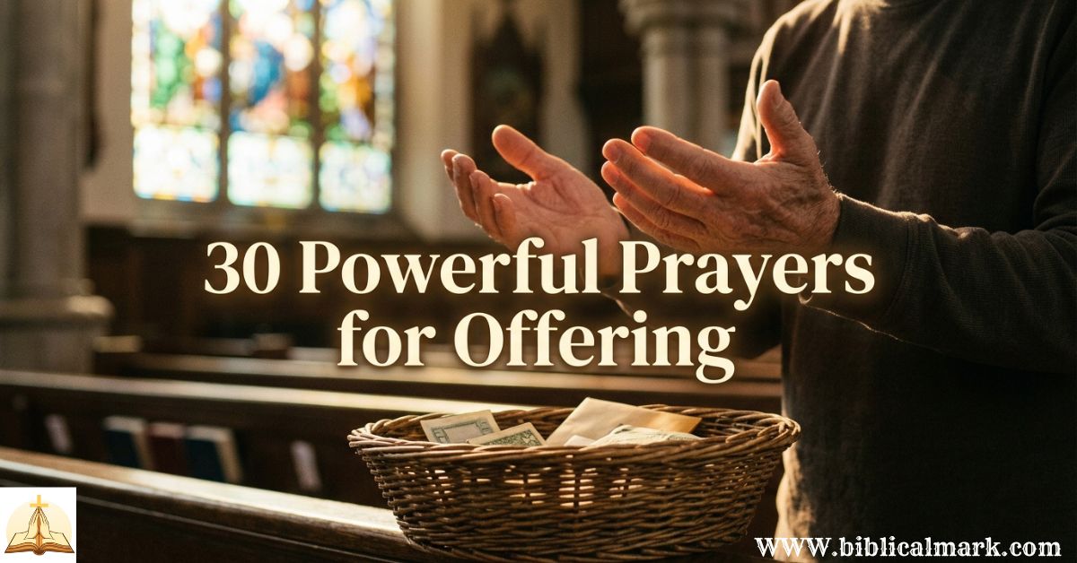 30 Powerful Prayers for Offering
