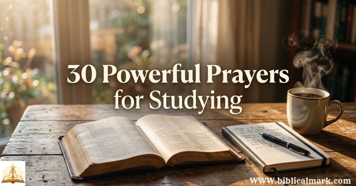 30 Powerful Prayers for Studying
