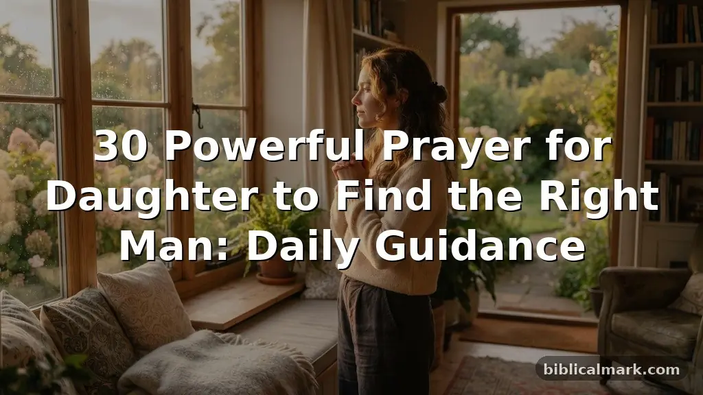 30 Powerful Prayer for Daughter to Find the Right Man: Daily Guidance