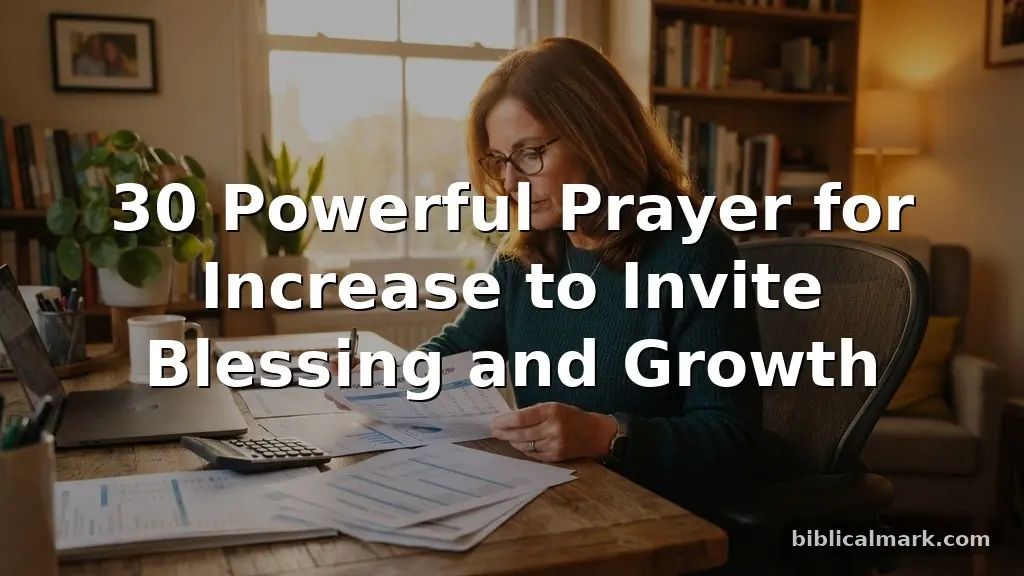 30 Powerful Prayer for Increase to Invite Blessing and Growth