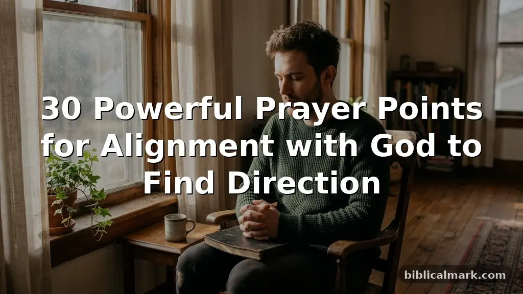 30 Powerful Prayer Points for Alignment with God to Find Direction