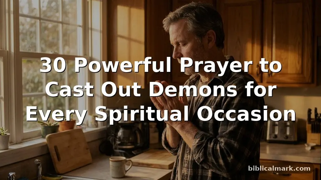 30 Powerful Prayer to Cast Out Demons for Every Spiritual Occasion