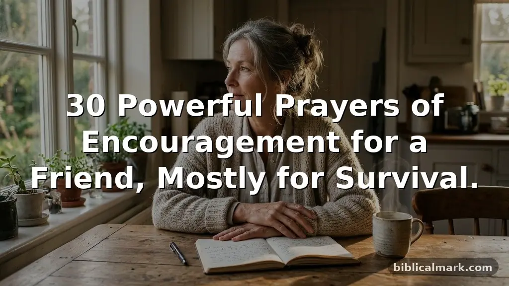 30 Powerful Prayers of Encouragement for a Friend, Mostly for Survival.