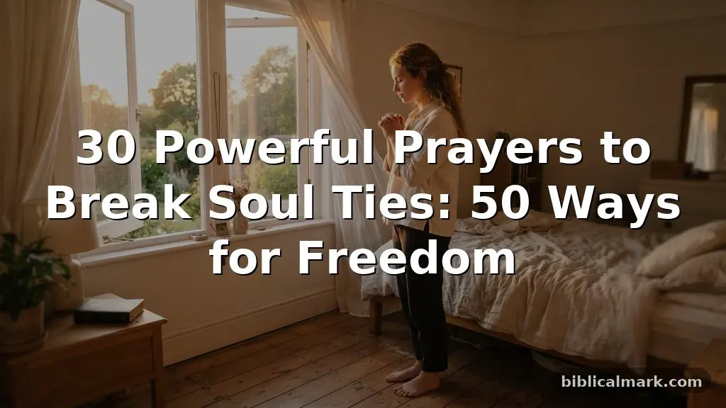 30 Powerful Prayers to Break Soul Ties: 50 Ways for Freedom